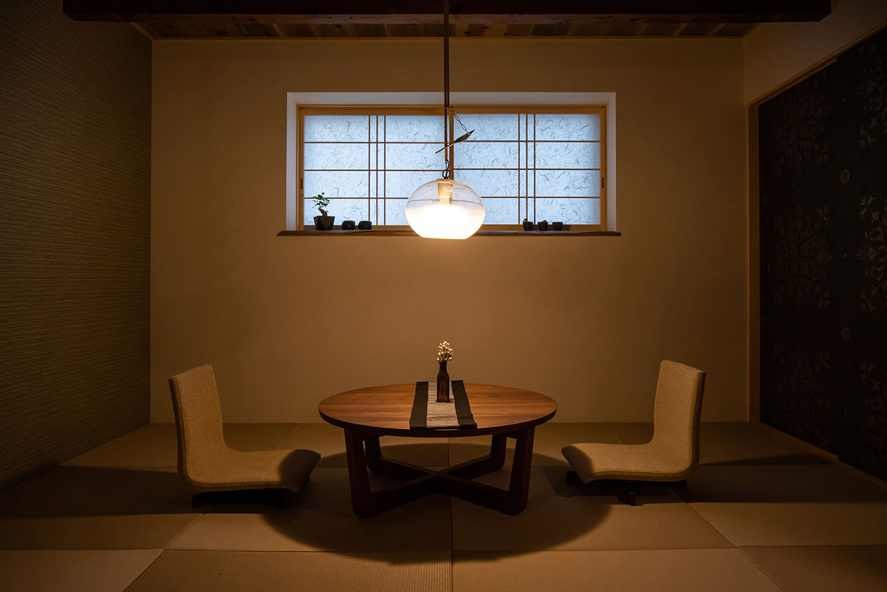 束間（つかのま） | 信州松本 蔵の宿 北欧風 貸切サウナ